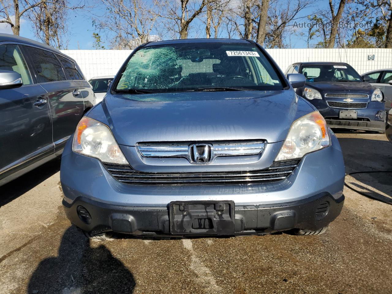 2009 Honda Cr-v Exl Синий vin: JHLRE48719C008916