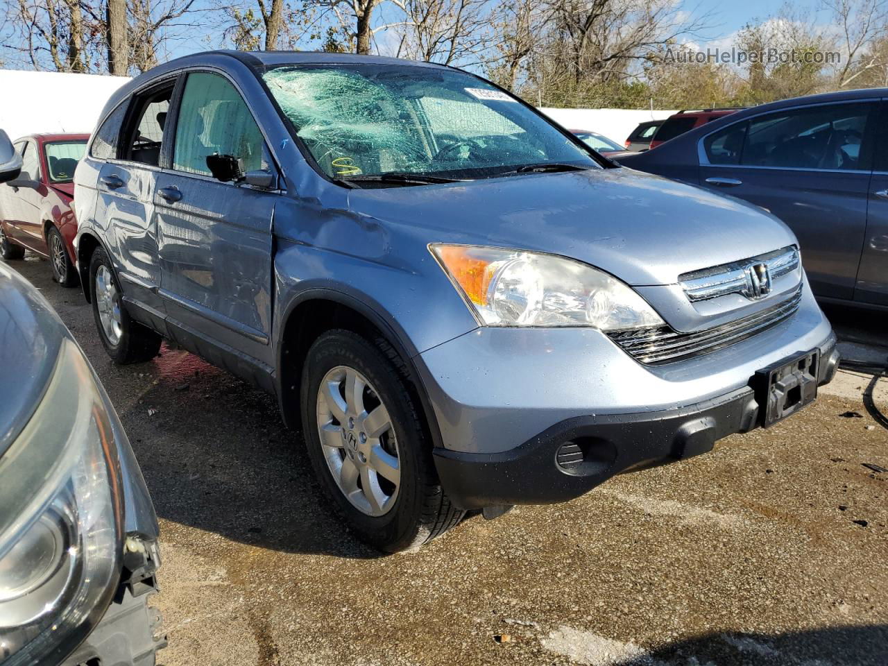 2009 Honda Cr-v Exl Blue vin: JHLRE48719C008916