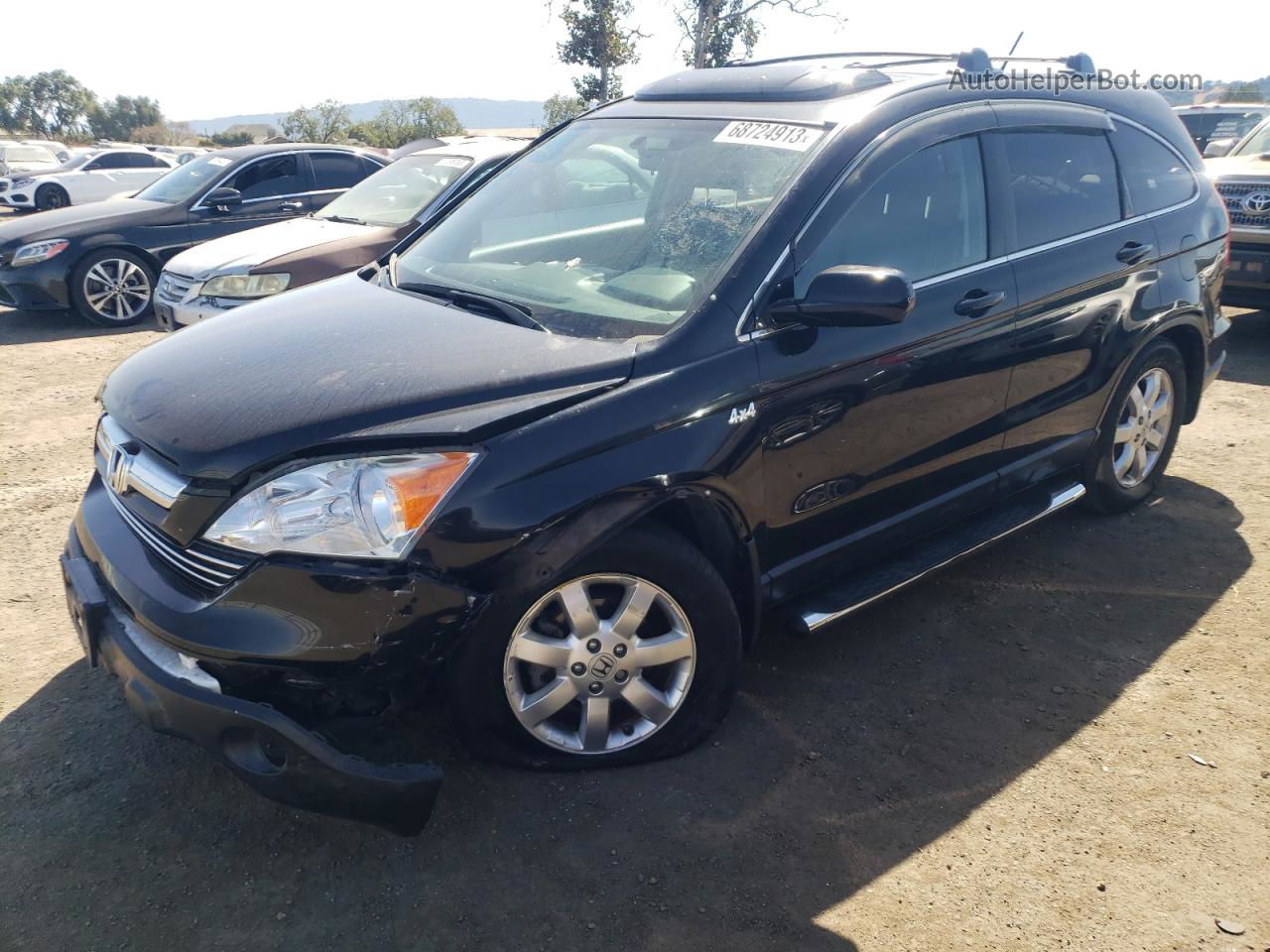 2009 Honda Cr-v Exl Black vin: JHLRE48719C016921