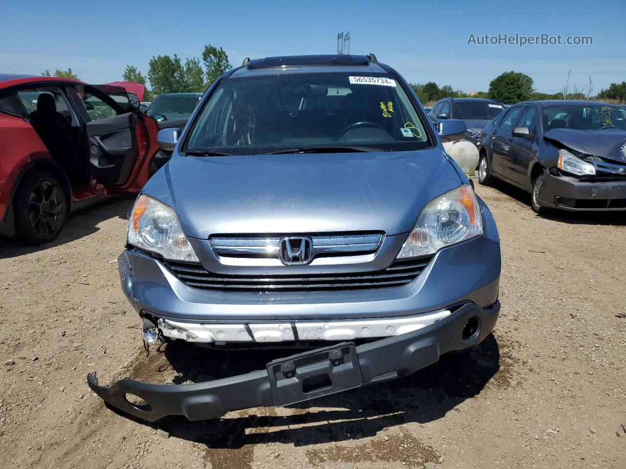 2009 Honda Cr-v Exl Turquoise vin: JHLRE48789C010890