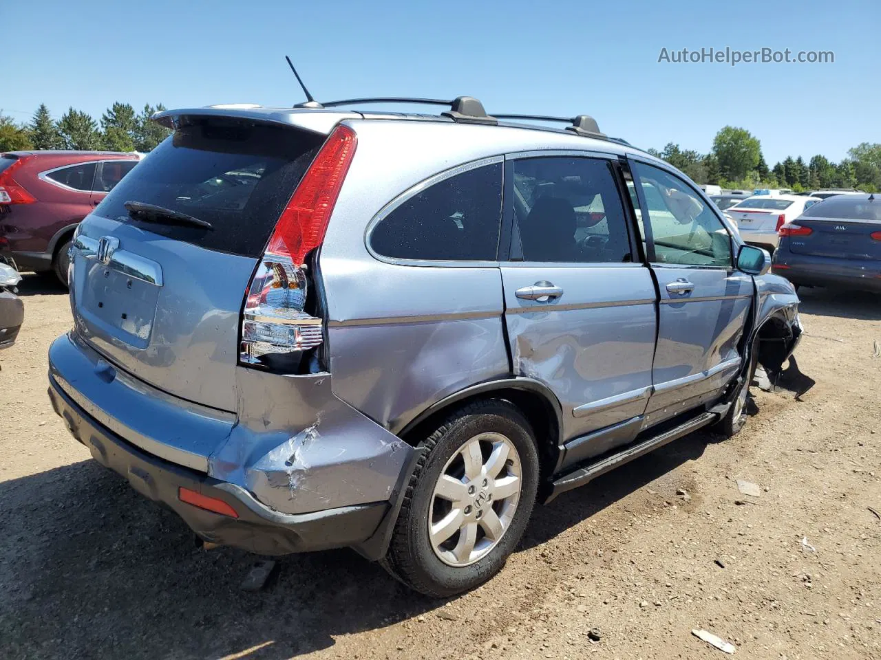 2009 Honda Cr-v Exl Turquoise vin: JHLRE48789C010890