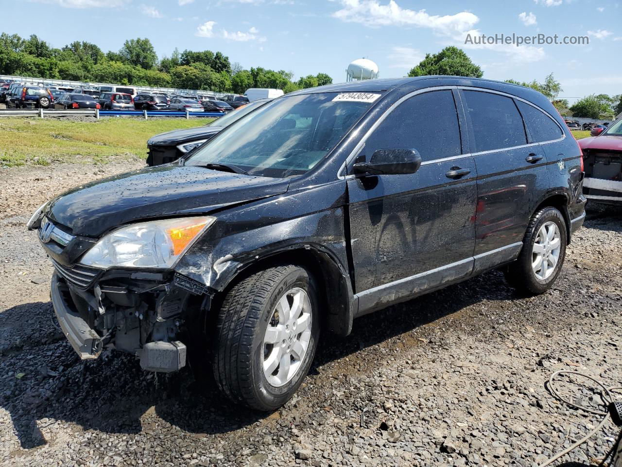 2009 Honda Cr-v Exl Black vin: JHLRE487X9C007229