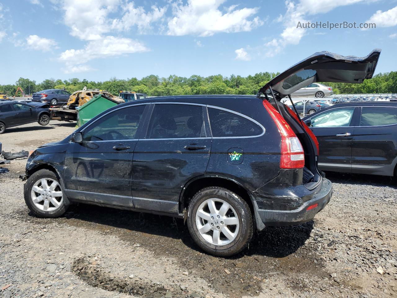 2009 Honda Cr-v Exl Black vin: JHLRE487X9C007229