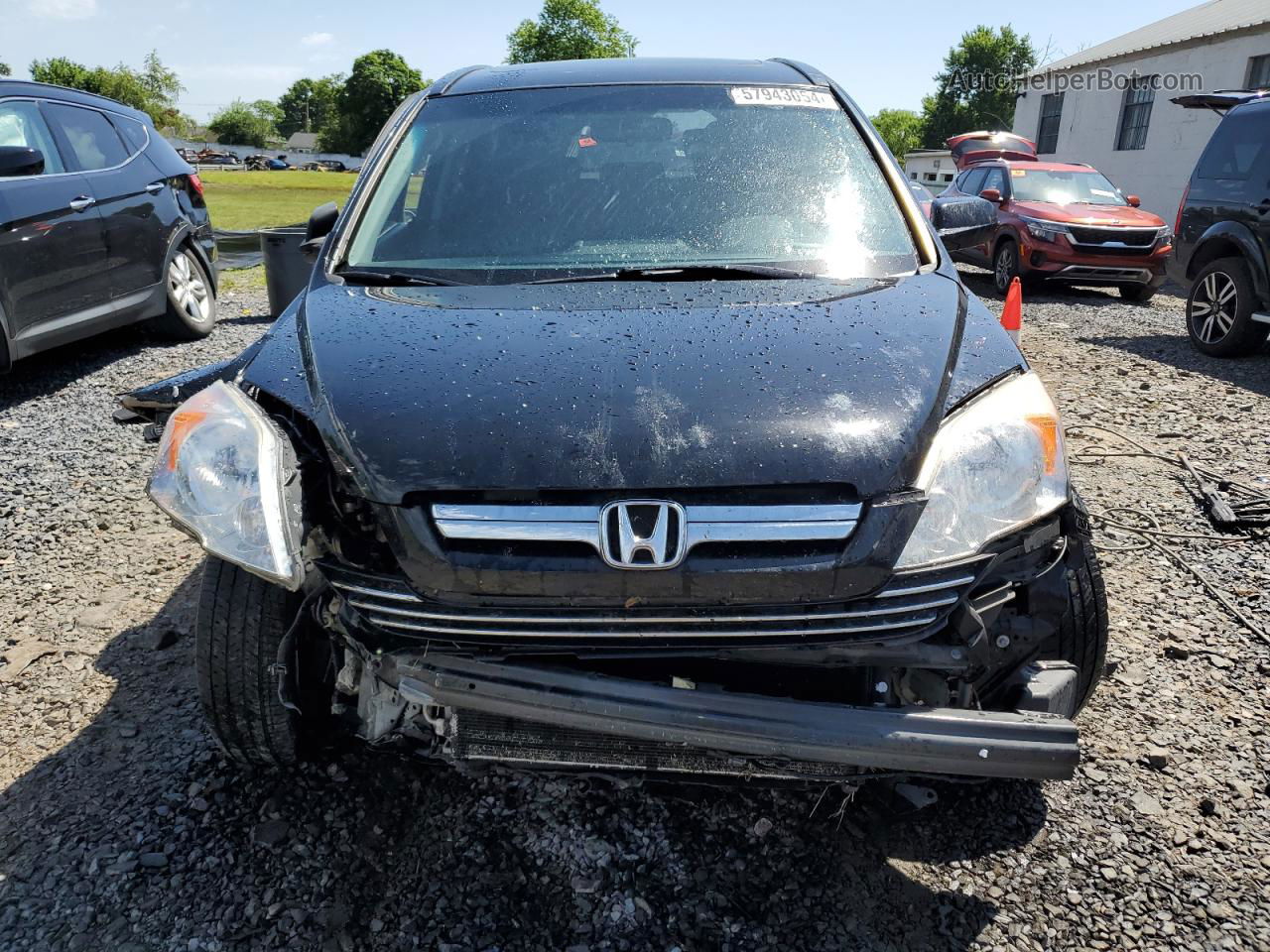 2009 Honda Cr-v Exl Black vin: JHLRE487X9C007229