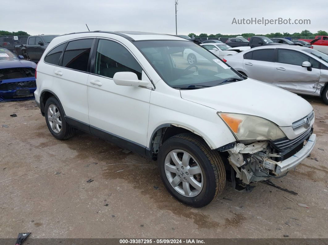 2009 Honda Cr-v Ex-l White vin: JHLRE487X9C021194