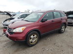 2010 Honda Cr-v Lx Burgundy vin: JHLRE4H30AC002591