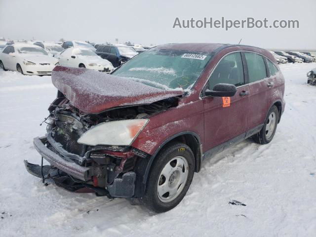 2010 Honda Cr-v Lx Maroon vin: JHLRE4H39AC016098