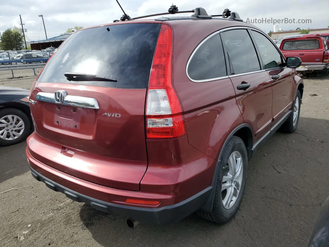 2010 Honda Cr-v Ex Красный vin: JHLRE4H54AC000327