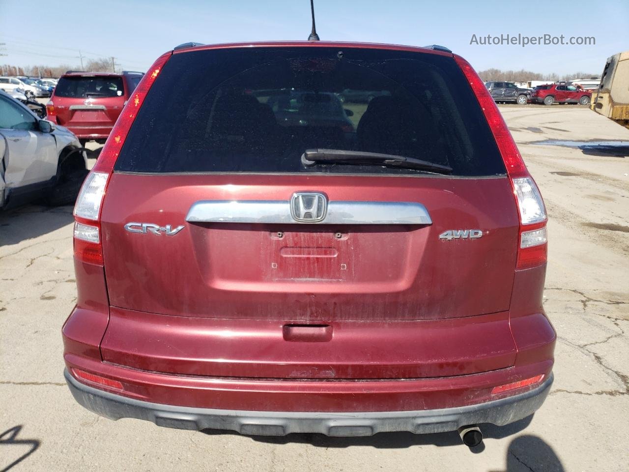 2010 Honda Cr-v Ex Maroon vin: JHLRE4H56AC001818