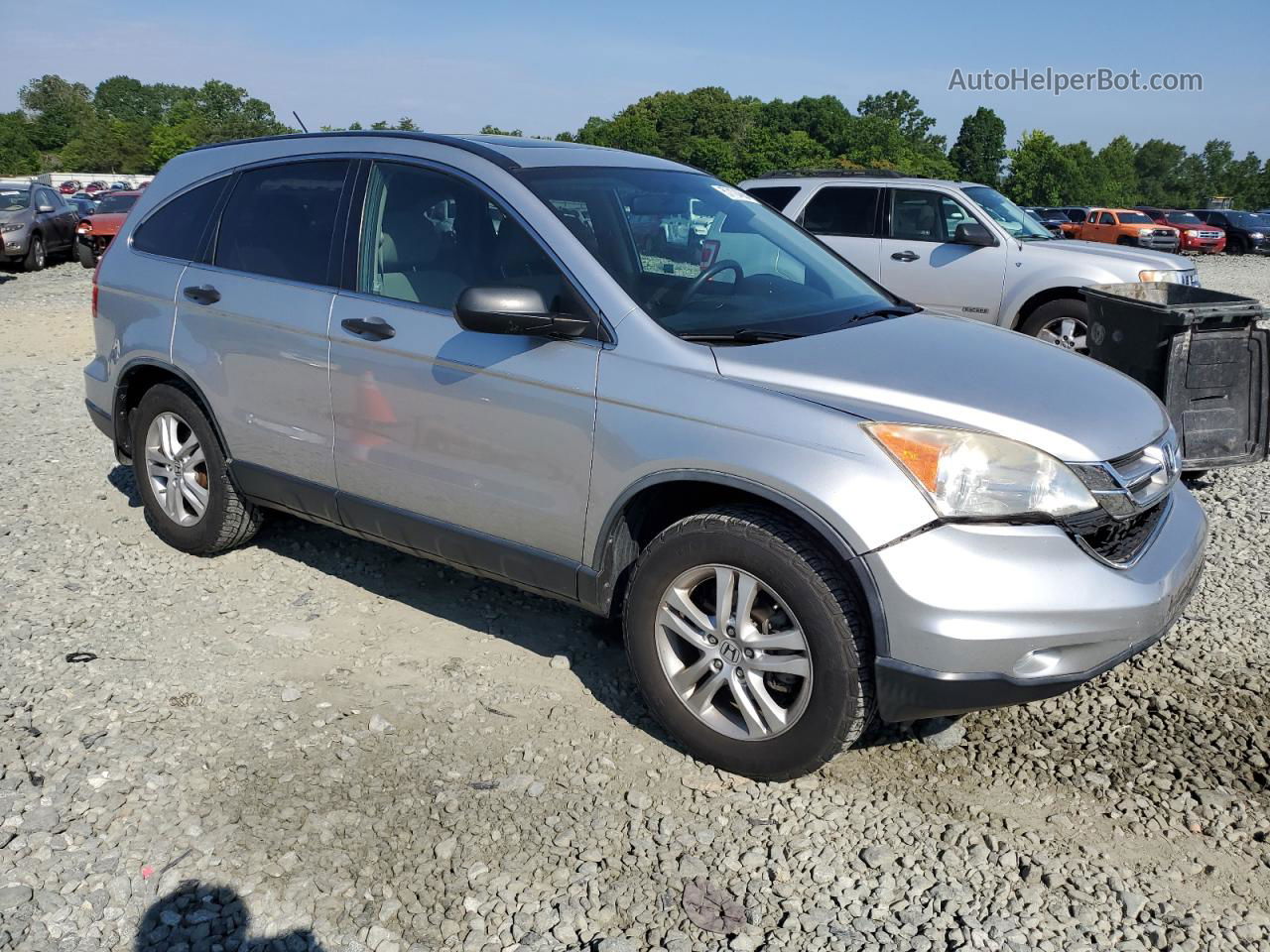 2010 Honda Cr-v Ex Silver vin: JHLRE4H57AC004744