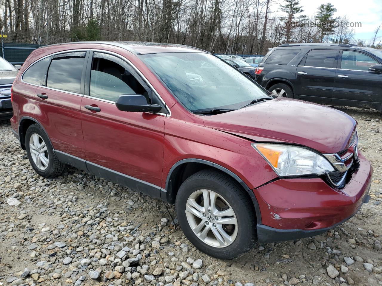 2010 Honda Cr-v Ex Burgundy vin: JHLRE4H58AC016000