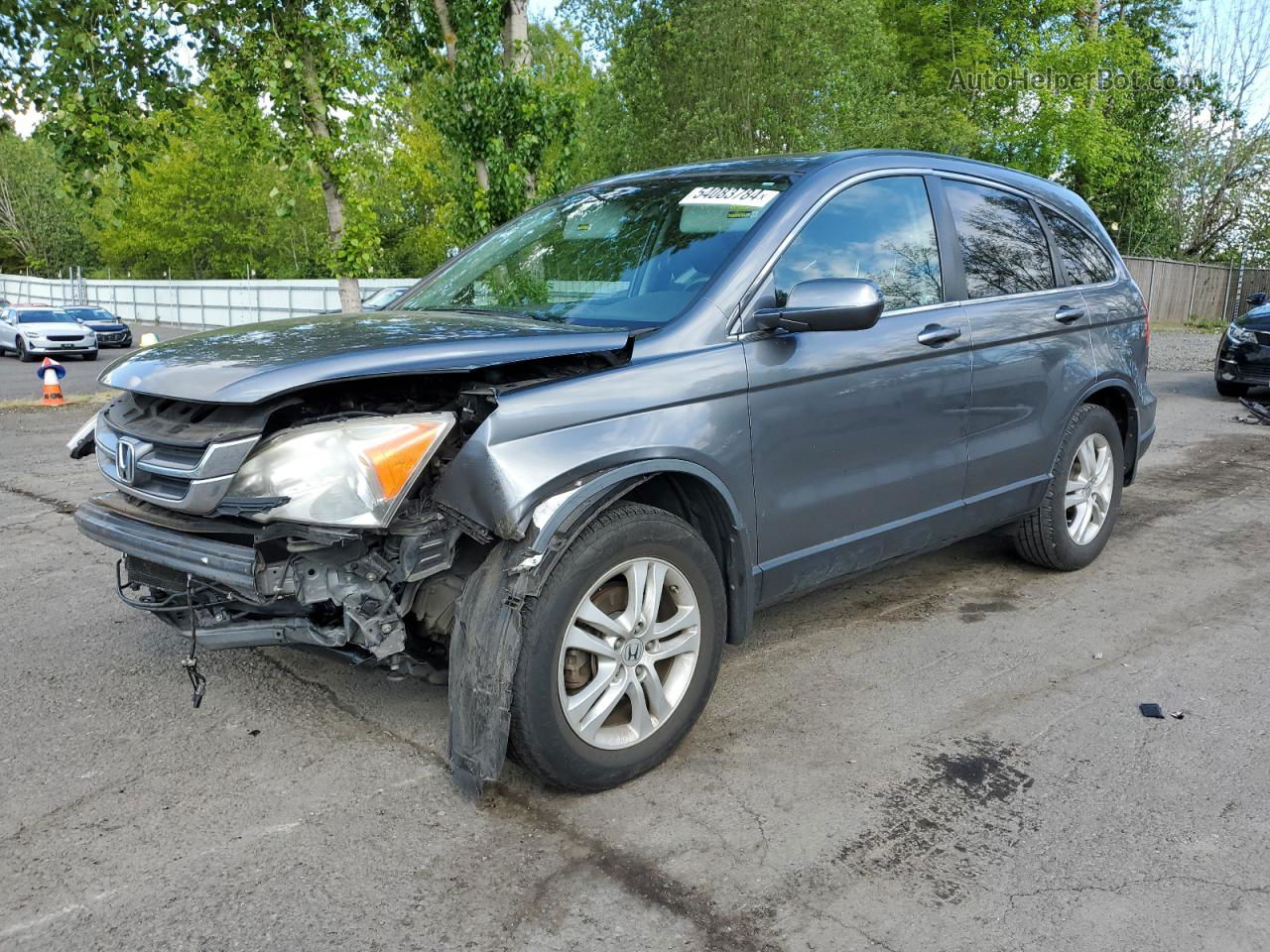 2010 Honda Cr-v Exl Charcoal vin: JHLRE4H70AC000262