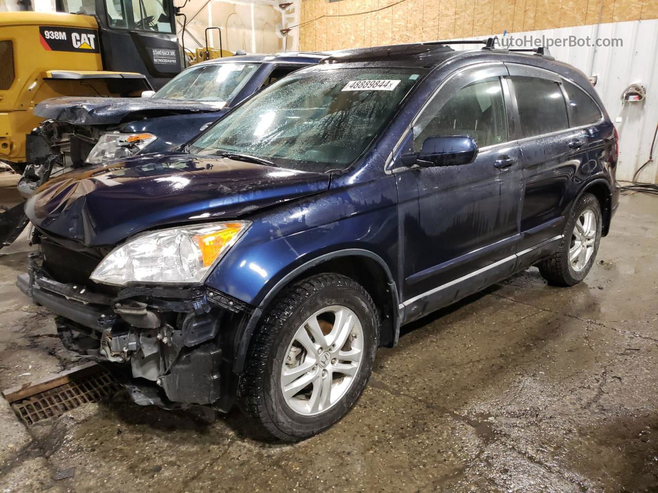 2010 Honda Cr-v Exl Blue vin: JHLRE4H70AC008913