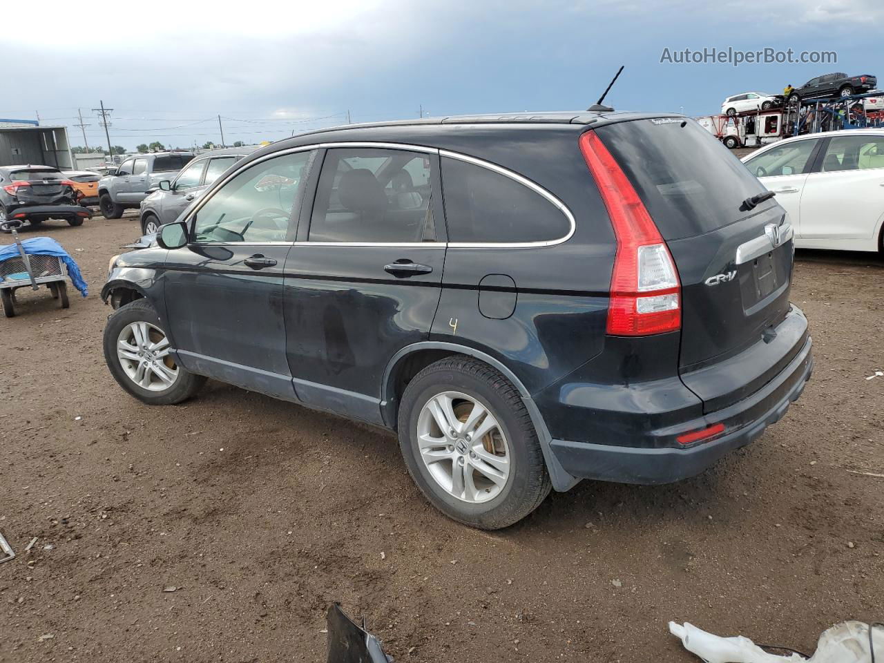 2010 Honda Cr-v Exl Black vin: JHLRE4H70AC010466