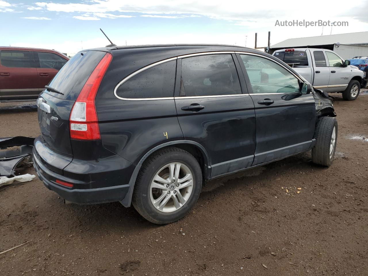 2010 Honda Cr-v Exl Black vin: JHLRE4H70AC010466