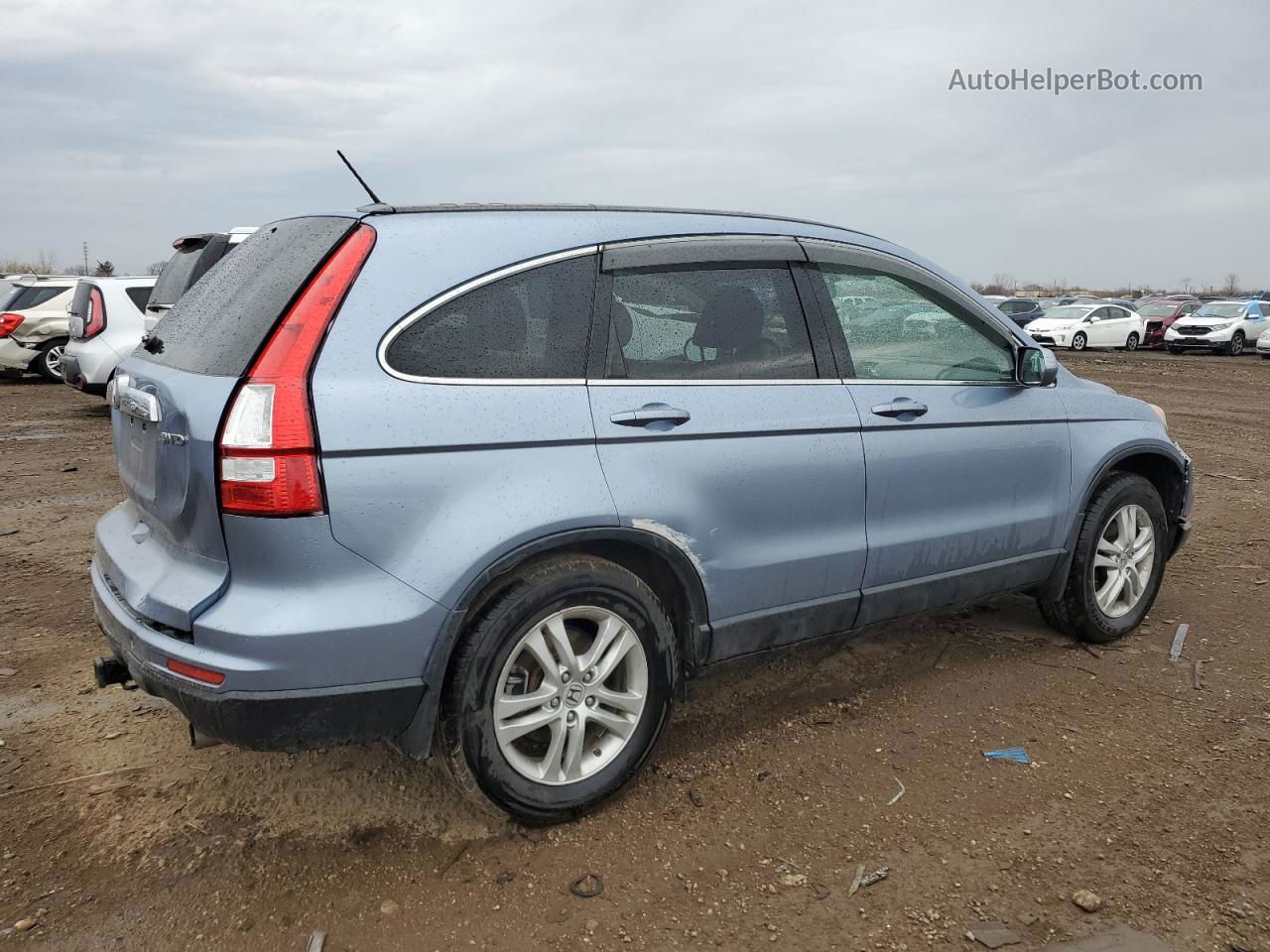 2010 Honda Cr-v Exl Blue vin: JHLRE4H72AC010890