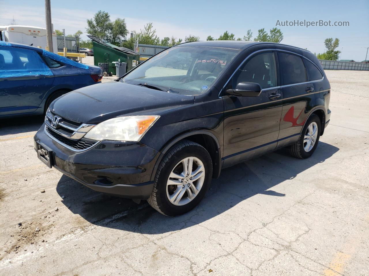 2010 Honda Cr-v Exl Черный vin: JHLRE4H73AC006444