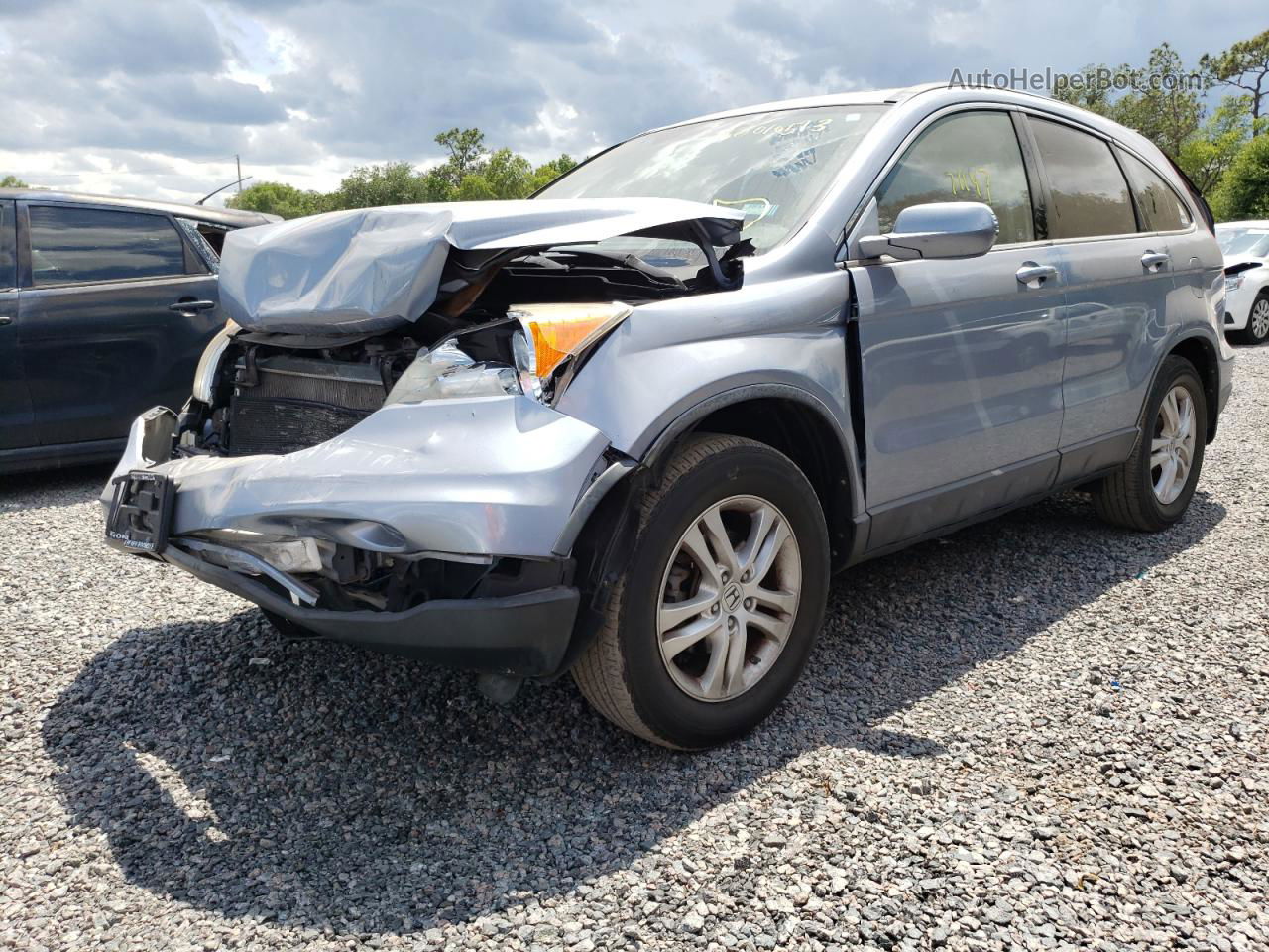 2010 Honda Cr-v Exl Blue vin: JHLRE4H75AC006669