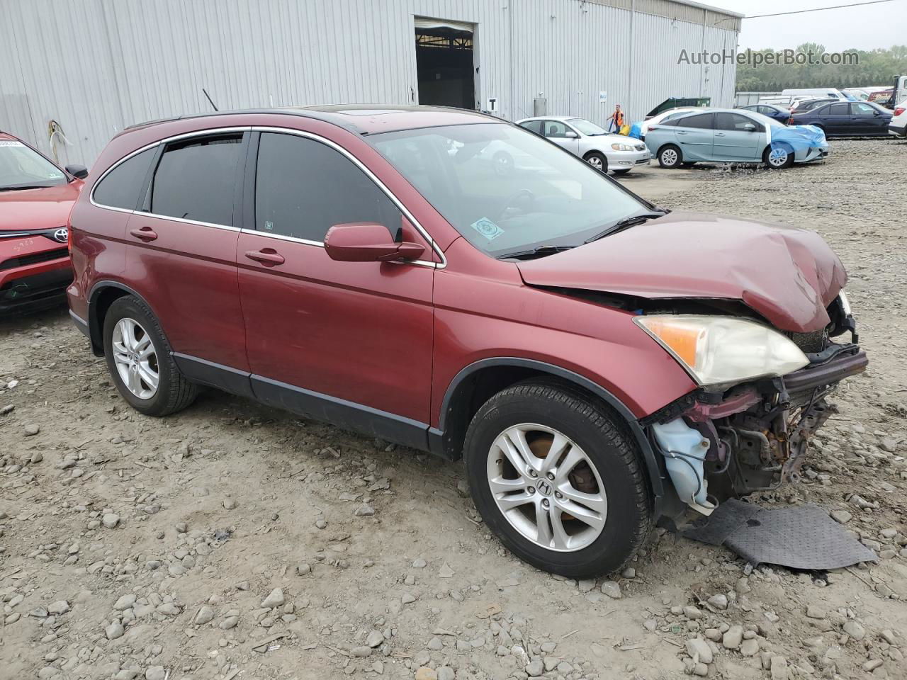 2010 Honda Cr-v Exl Red vin: JHLRE4H79AC006920