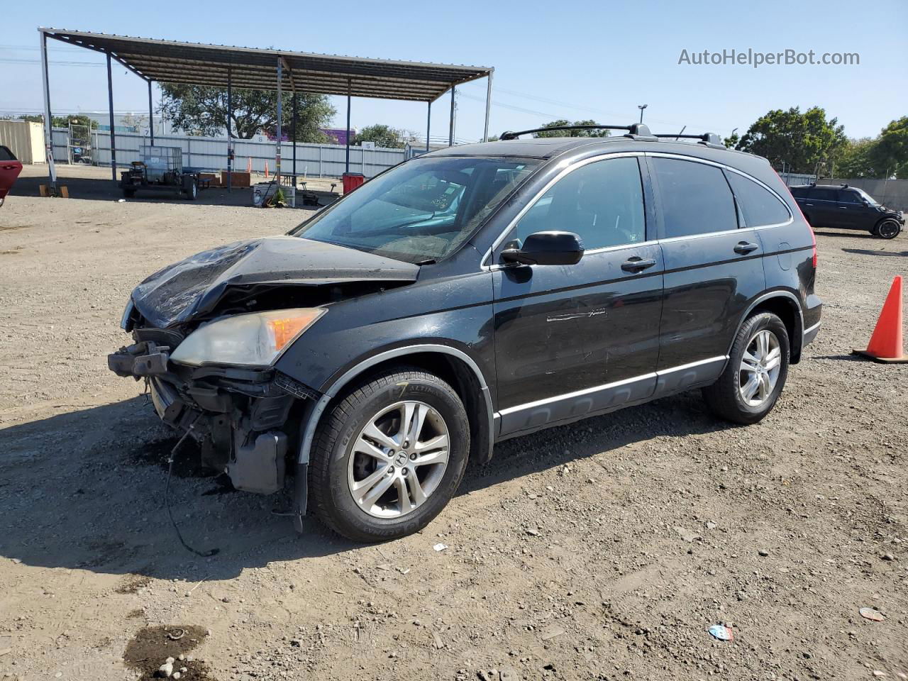 2010 Honda Cr-v Exl Black vin: JHLRE4H7XAC011124