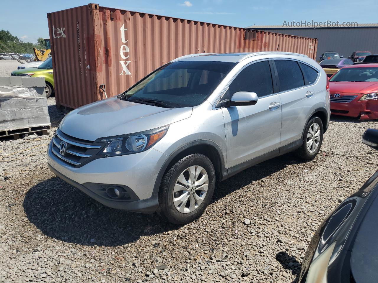 2012 Honda Cr-v Exl Silver vin: JHLRM3H71CC011917