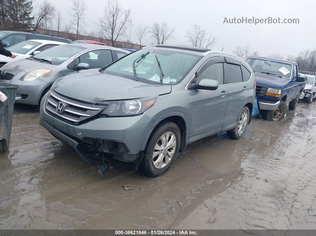 2012 Honda Cr-v Ex-l Green vin: JHLRM3H73CC010946