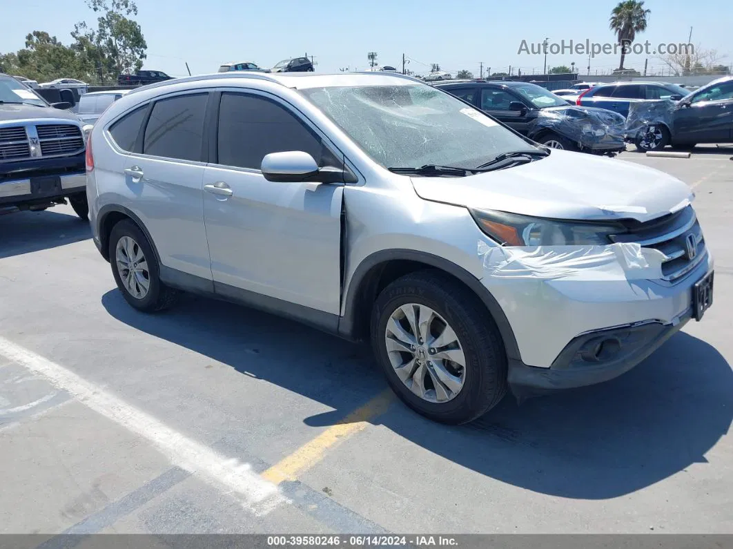 2012 Honda Cr-v Ex-l Silver vin: JHLRM3H75CC011922