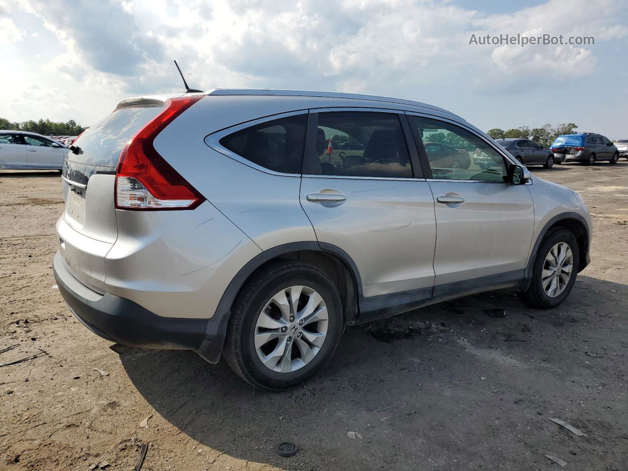 2012 Honda Cr-v Exl Silver vin: JHLRM3H77CC001361