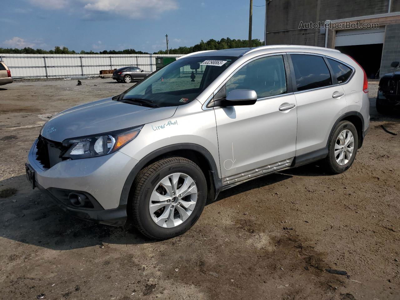 2012 Honda Cr-v Exl Silver vin: JHLRM3H77CC001361