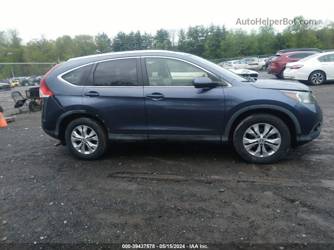 2012 Honda Cr-v Ex-l Blue vin: JHLRM3H79CC005850