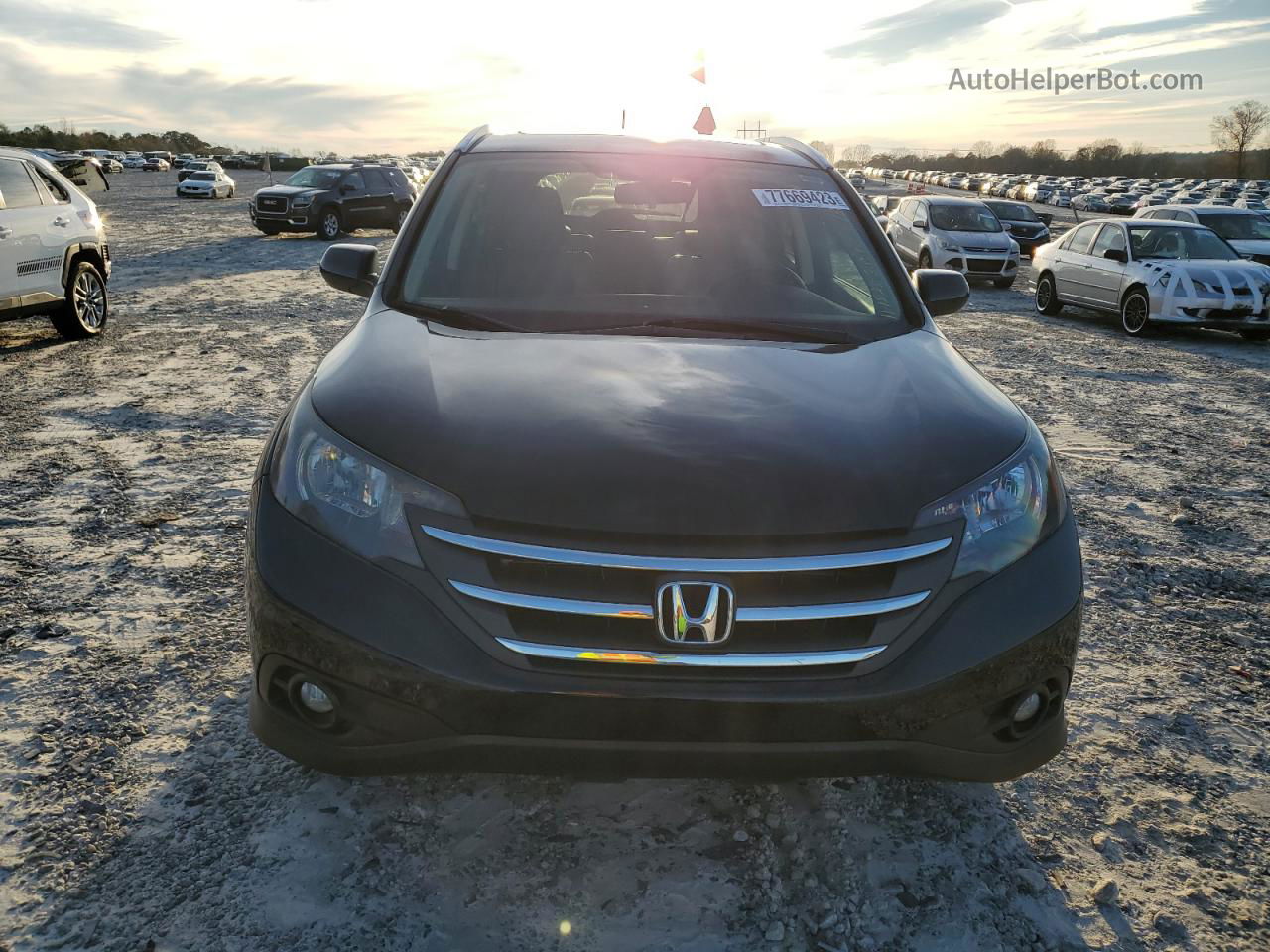 2012 Honda Cr-v Exl Black vin: JHLRM3H7XCC001824