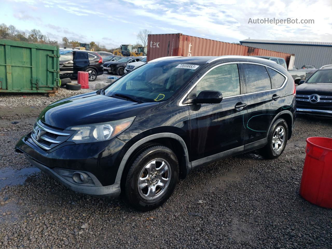 2012 Honda Cr-v Exl Black vin: JHLRM3H7XCC010782