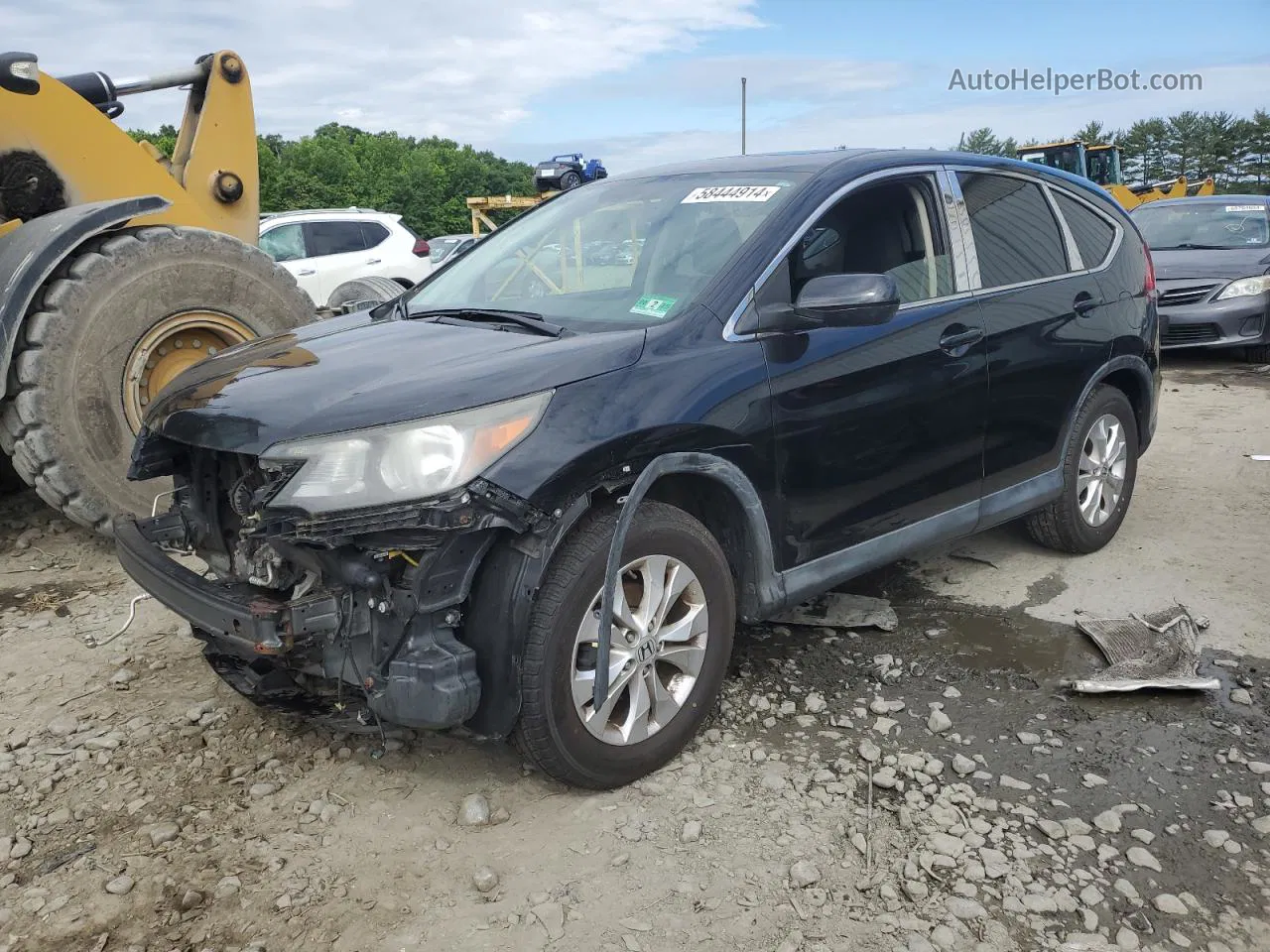 2012 Honda Cr-v Ex Black vin: JHLRM4H51CC018807