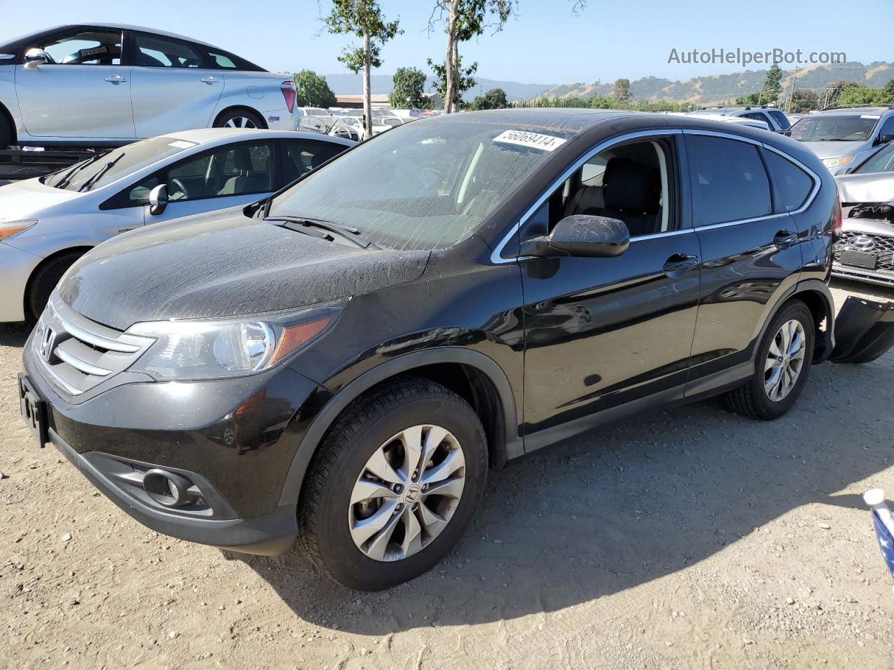 2012 Honda Cr-v Ex Black vin: JHLRM4H52CC002065