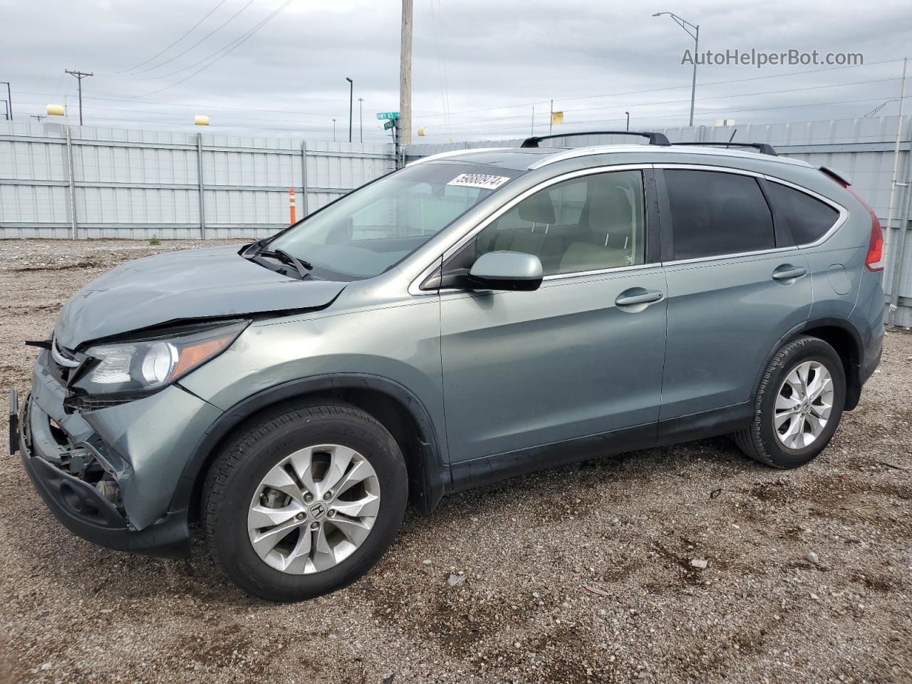 2012 Honda Cr-v Ex Green vin: JHLRM4H53CC011776