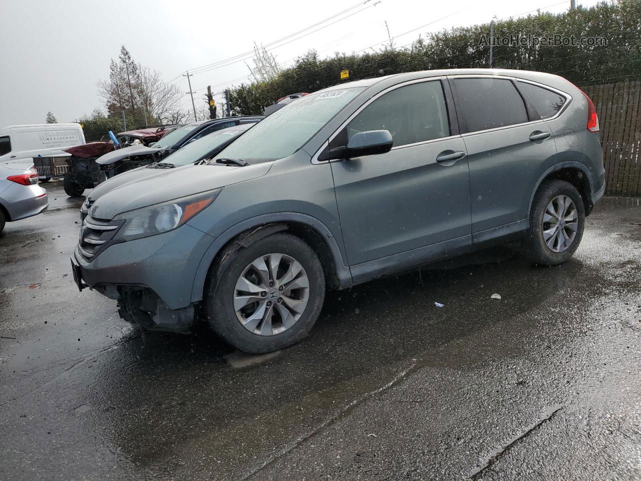 2012 Honda Cr-v Ex Blue vin: JHLRM4H53CC017528