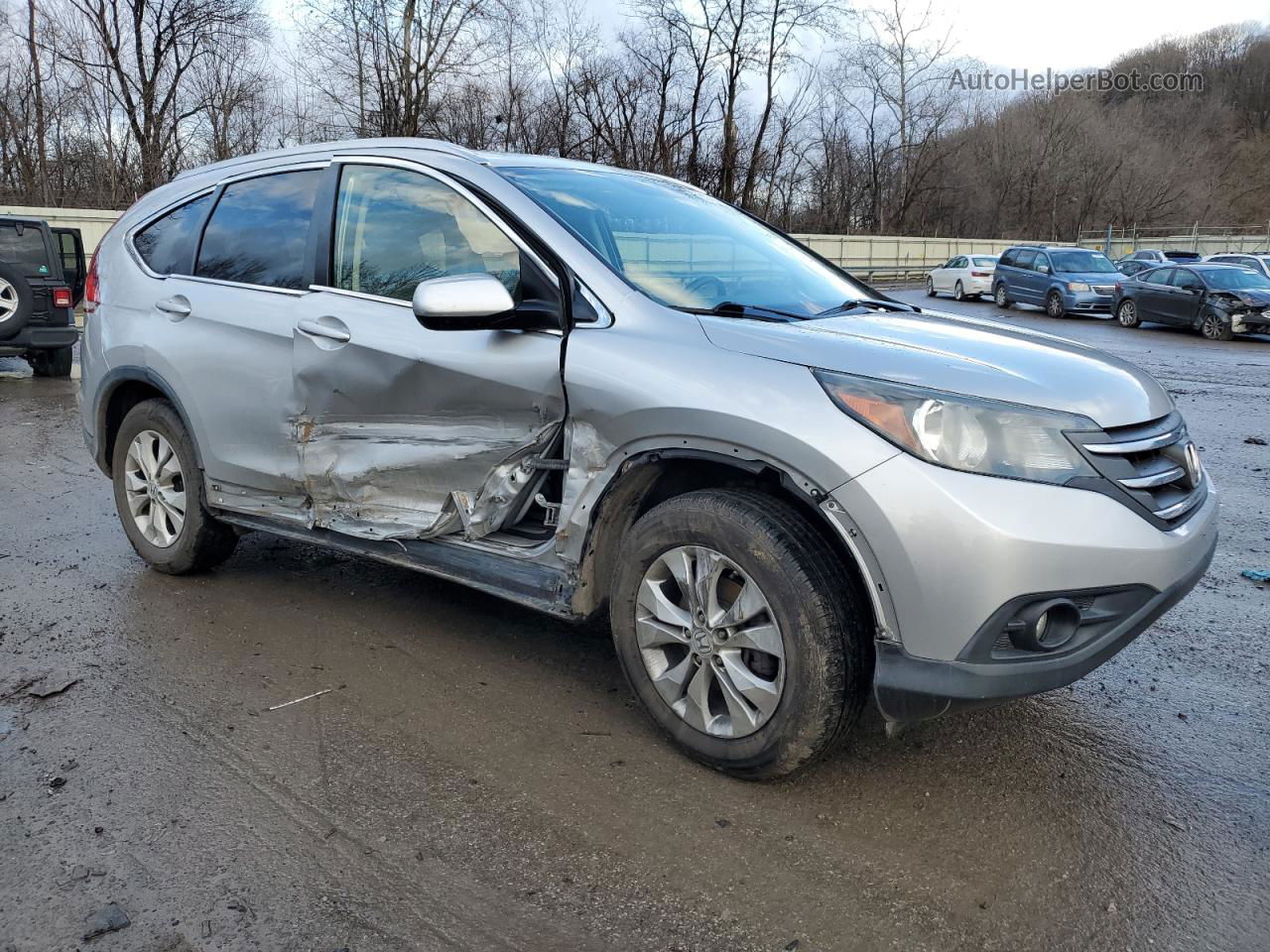 2012 Honda Cr-v Exl Серебряный vin: JHLRM4H70CC007945