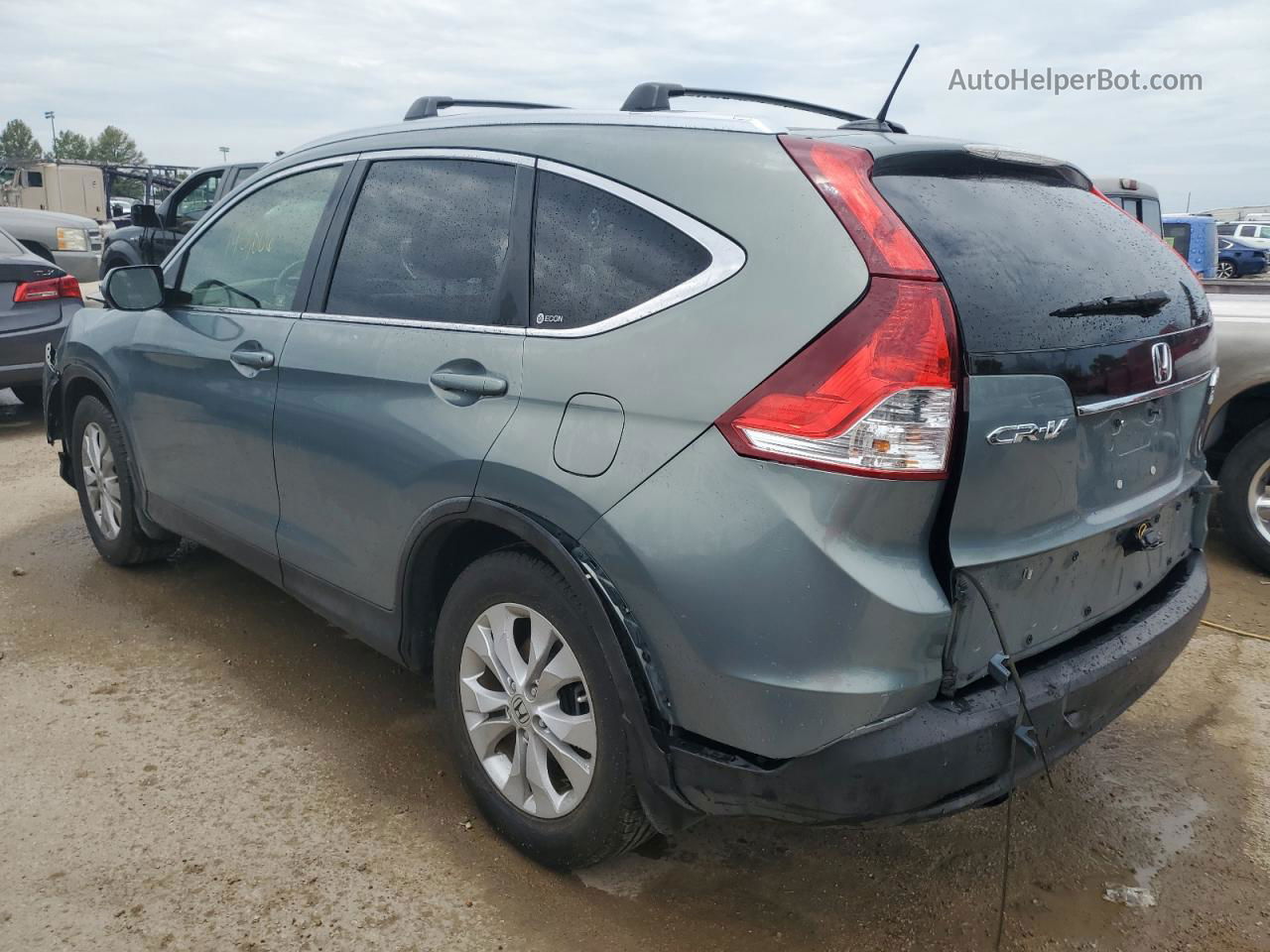 2012 Honda Cr-v Exl Green vin: JHLRM4H70CC015169