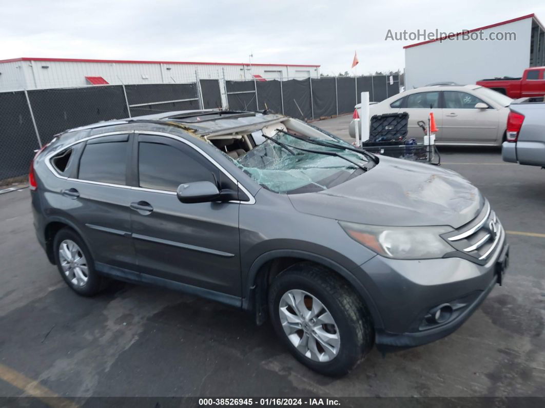 2012 Honda Cr-v Ex-l Gray vin: JHLRM4H71CC009140