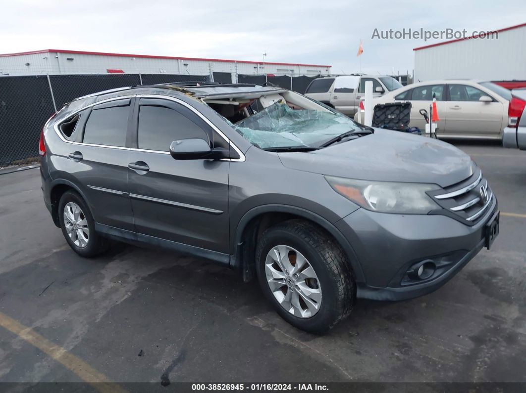 2012 Honda Cr-v Ex-l Gray vin: JHLRM4H71CC009140