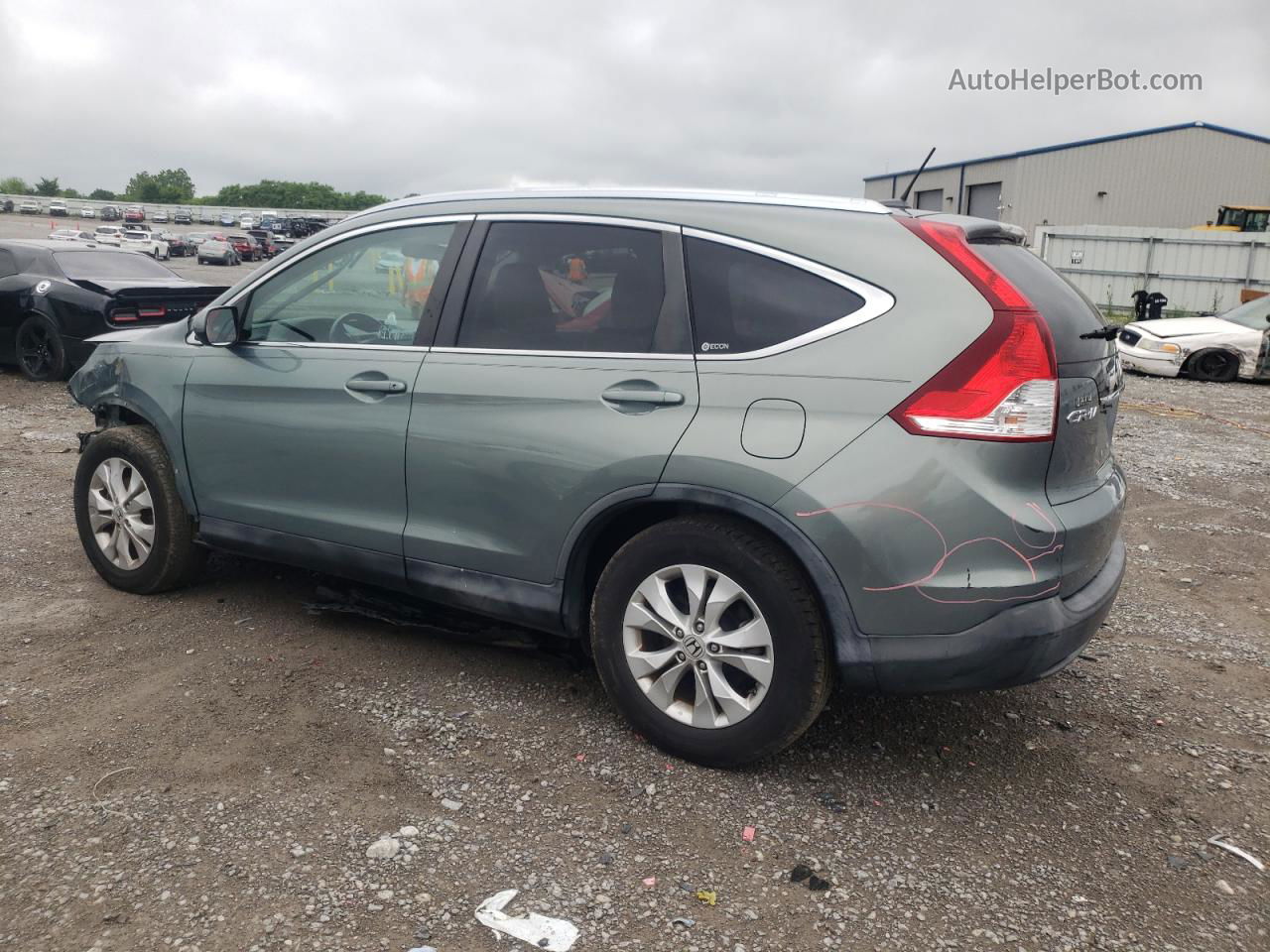 2012 Honda Cr-v Exl Green vin: JHLRM4H71CC016167