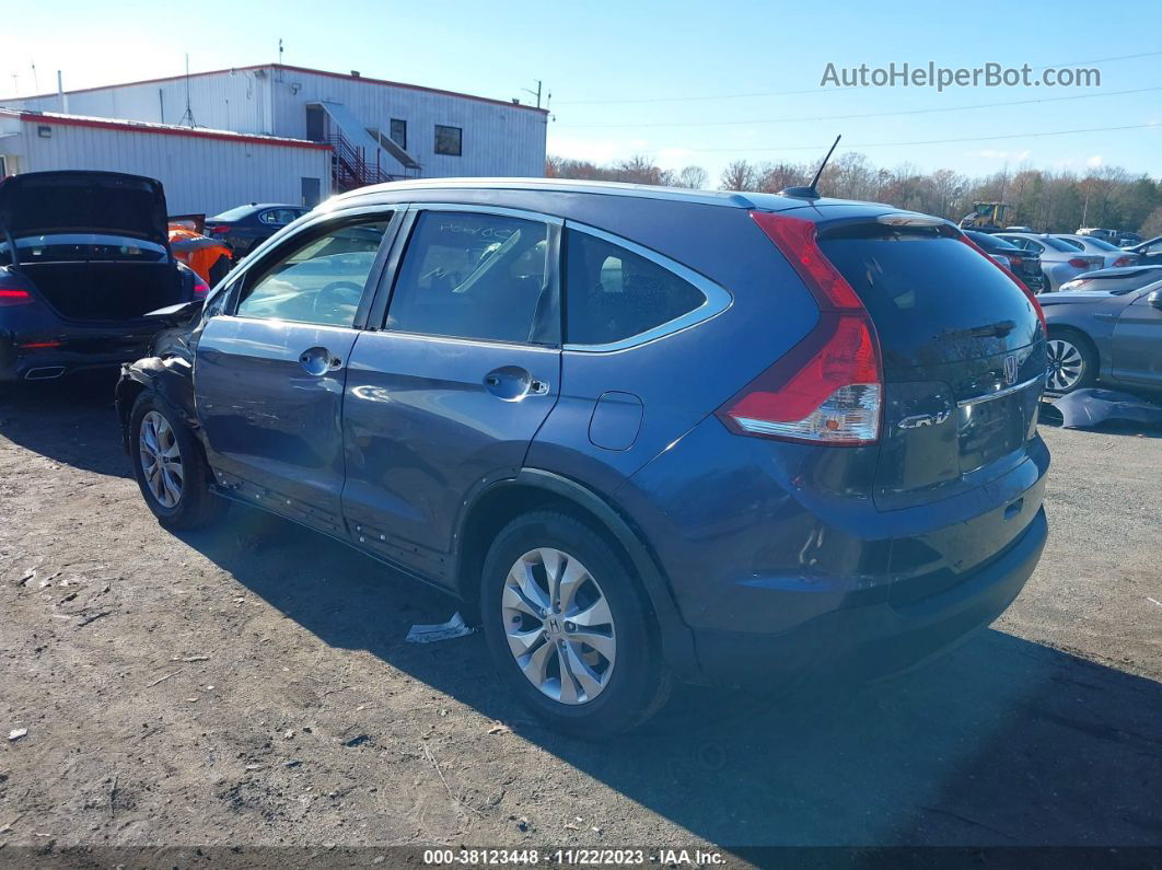 2012 Honda Cr-v Ex-l Blue vin: JHLRM4H71CC028092