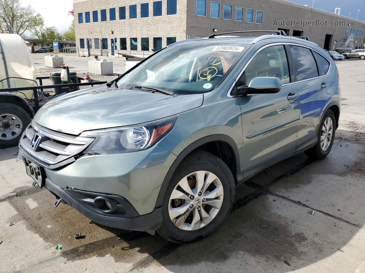 2012 Honda Cr-v Exl Teal vin: JHLRM4H72CC020695