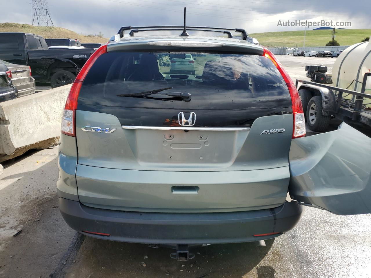 2012 Honda Cr-v Exl Teal vin: JHLRM4H72CC020695