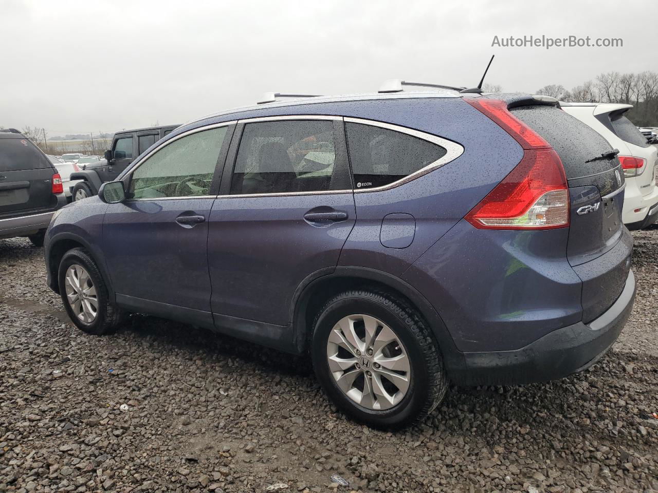 2012 Honda Cr-v Exl Синий vin: JHLRM4H73CC007003