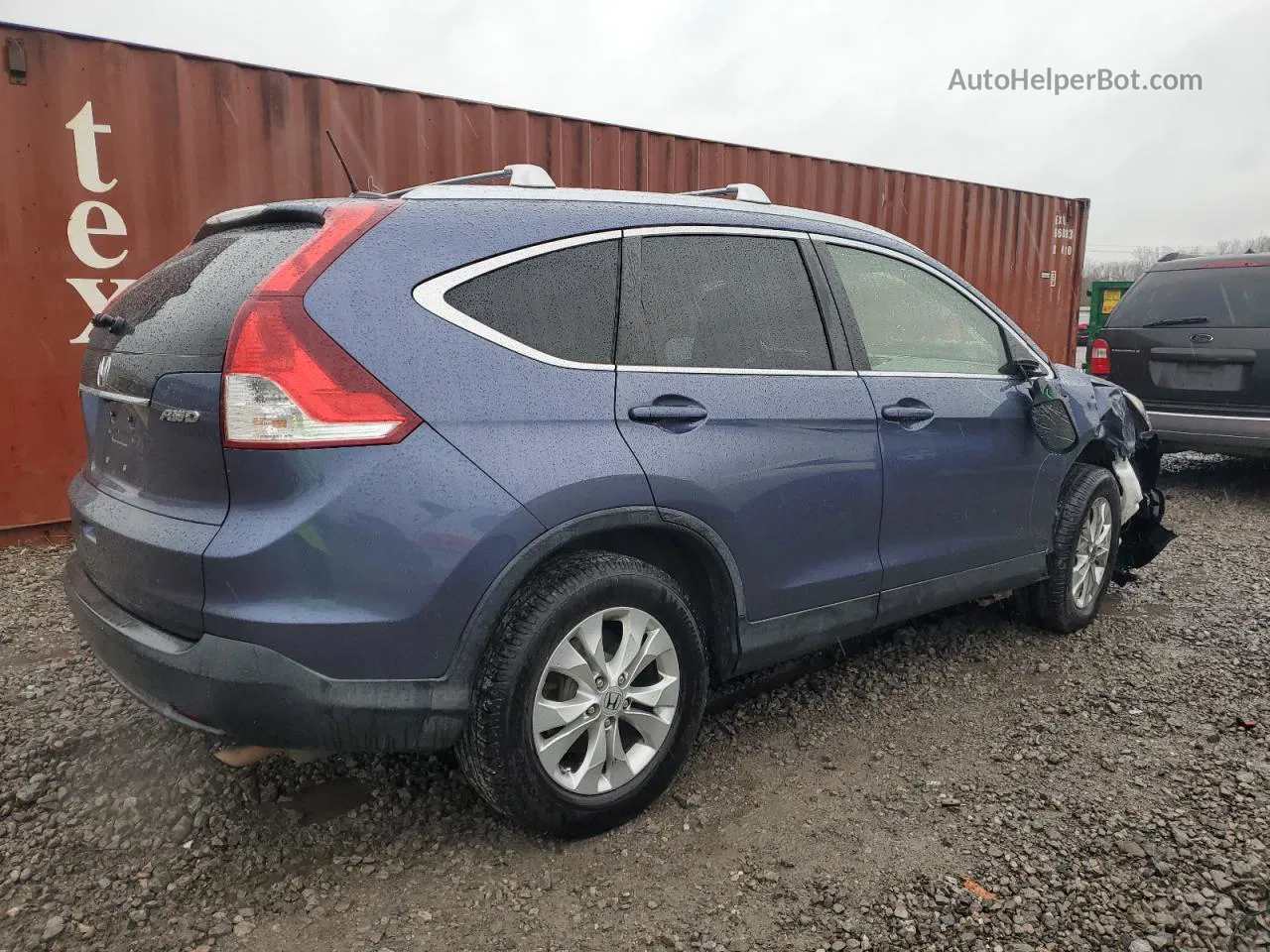 2012 Honda Cr-v Exl Blue vin: JHLRM4H73CC007003