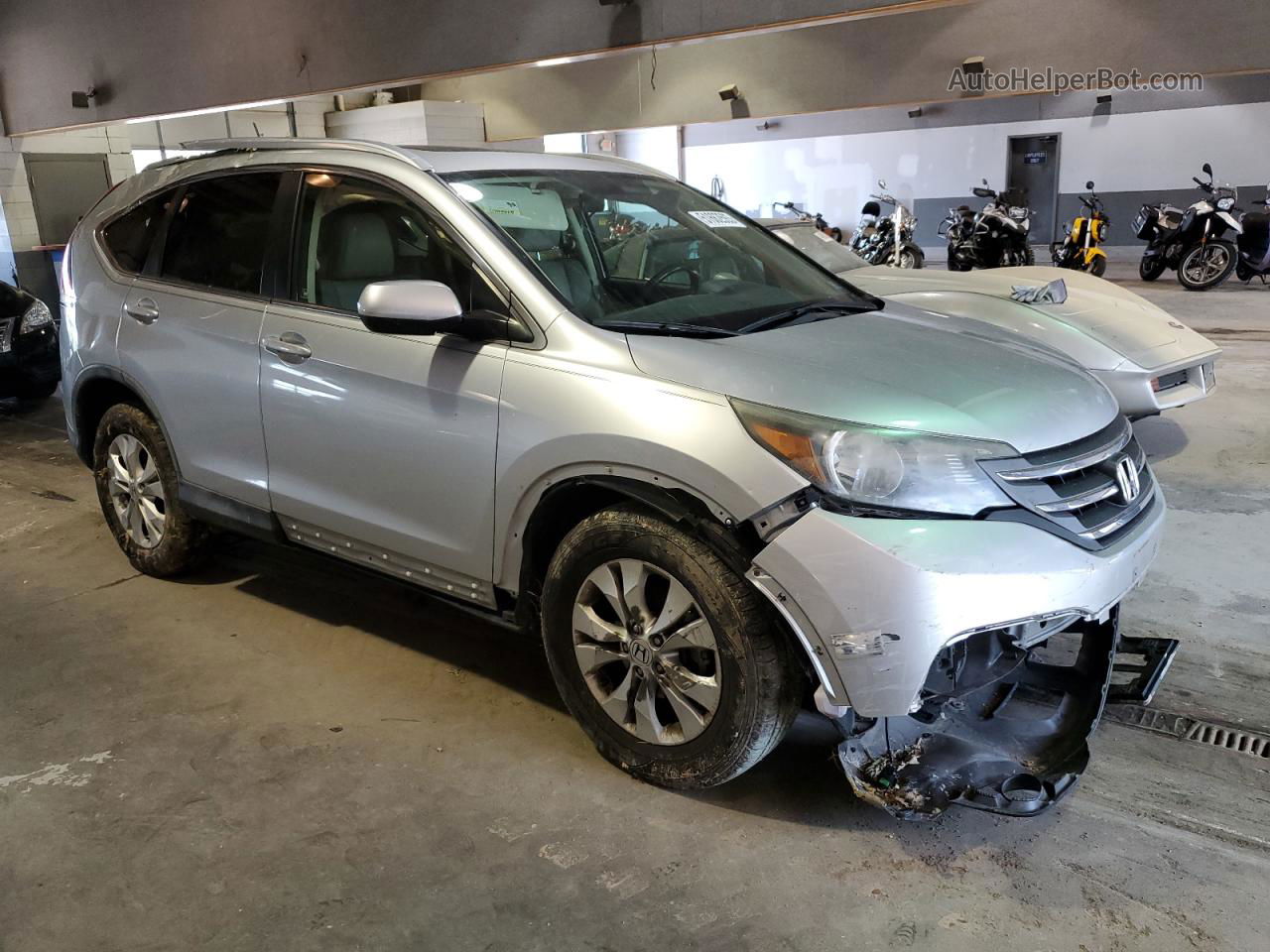 2012 Honda Cr-v Exl Silver vin: JHLRM4H73CC019670