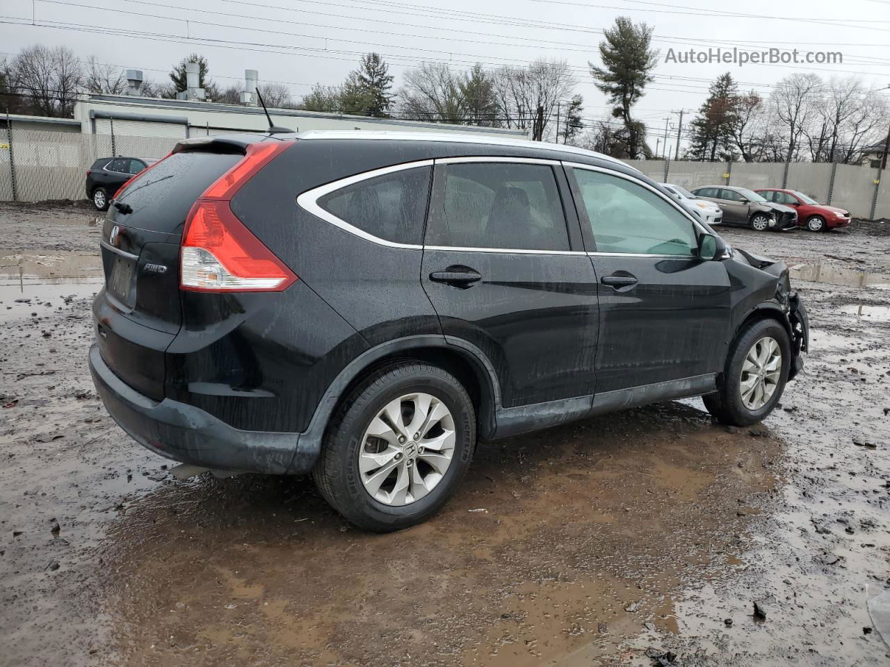 2012 Honda Cr-v Exl Черный vin: JHLRM4H73CC028577