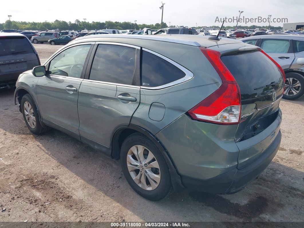 2012 Honda Cr-v Ex-l Зеленый vin: JHLRM4H74CC002425