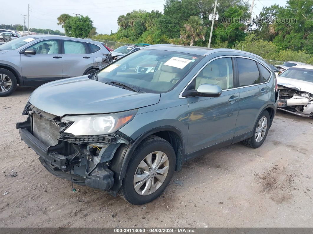 2012 Honda Cr-v Ex-l Green vin: JHLRM4H74CC002425